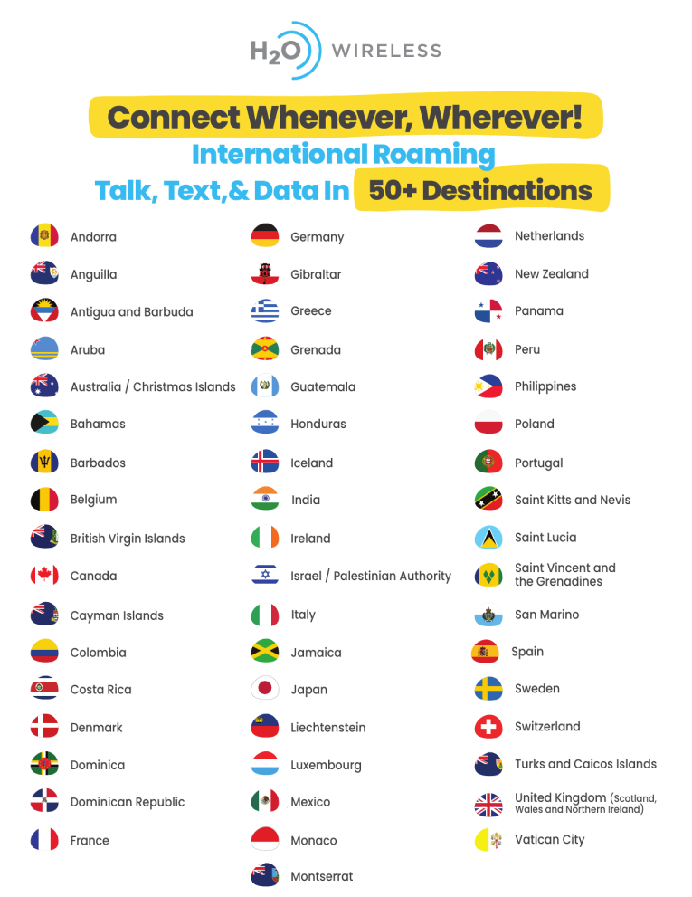 H2O Wireless Unlimited Multi-Line Plans (Family Plans)