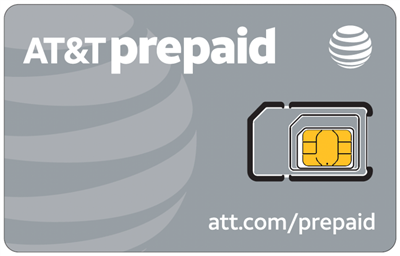 AT&T Prepaid SIM Card (Just the SIM, No Service)